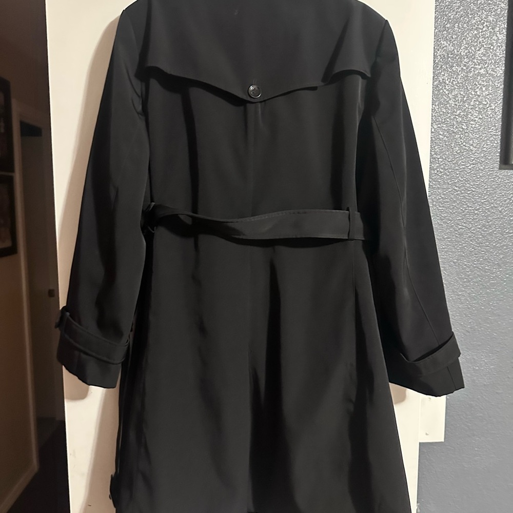 Calvin Klein Black Trench Coat - Picture 4 of 4